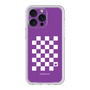 プレミアムパネル［ Racing checkered flag Purple - レーシングチェッカーフラッグ パープル ］