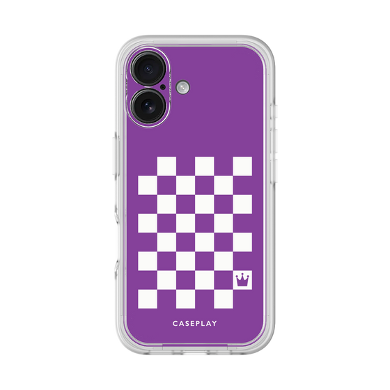 プレミアムパネル［ Racing checkered flag Purple - レーシングチェッカーフラッグ パープル ］