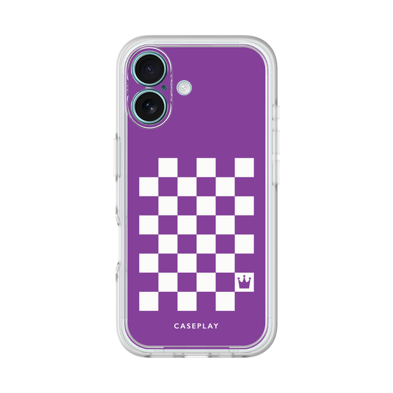 プレミアムパネル［ Racing checkered flag Purple - レーシングチェッカーフラッグ パープル ］