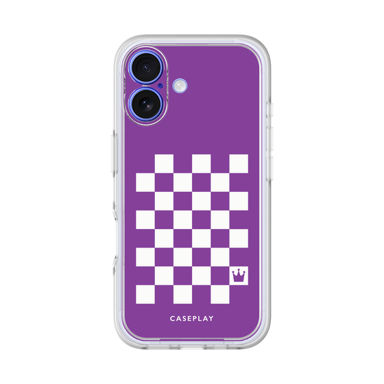 プレミアムパネル［ Racing checkered flag Purple - レーシングチェッカーフラッグ パープル ］