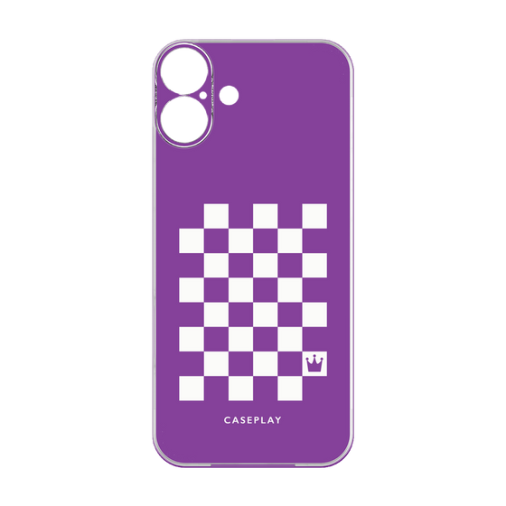 プレミアムパネル［ Racing checkered flag Purple - レーシングチェッカーフラッグ パープル ］