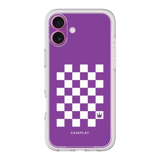 プレミアムパネル［ Racing checkered flag Purple - レーシングチェッカーフラッグ パープル ］