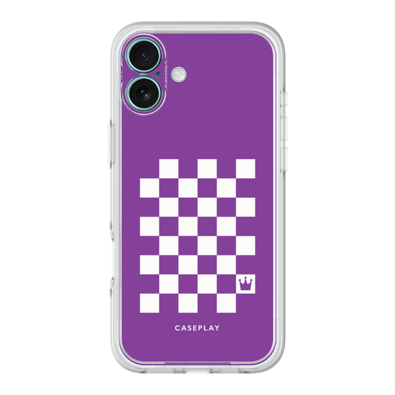 プレミアムパネル［ Racing checkered flag Purple - レーシングチェッカーフラッグ パープル ］