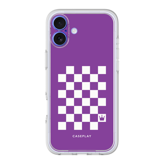 プレミアムパネル［ Racing checkered flag Purple - レーシングチェッカーフラッグ パープル ］