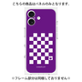 プレミアムパネル［ Racing checkered flag Purple - レーシングチェッカーフラッグ パープル ］