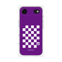 プレミアムパネル［ Racing checkered flag Purple - レーシングチェッカーフラッグ パープル ］