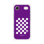 プレミアムパネル［ Racing checkered flag Purple - レーシングチェッカーフラッグ パープル ］