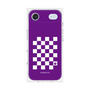 プレミアムパネル［ Racing checkered flag Purple - レーシングチェッカーフラッグ パープル ］