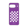 プレミアムパネル［ Racing checkered flag Purple - レーシングチェッカーフラッグ パープル ］