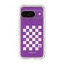 プレミアムパネル［ Racing checkered flag Purple - レーシングチェッカーフラッグ パープル ］