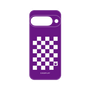 プレミアムパネル［ Racing checkered flag Purple - レーシングチェッカーフラッグ パープル ］
