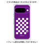 プレミアムパネル［ Racing checkered flag Purple - レーシングチェッカーフラッグ パープル ］