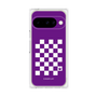 プレミアムパネル［ Racing checkered flag Purple - レーシングチェッカーフラッグ パープル ］