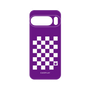 プレミアムパネル［ Racing checkered flag Purple - レーシングチェッカーフラッグ パープル ］