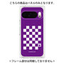 プレミアムパネル［ Racing checkered flag Purple - レーシングチェッカーフラッグ パープル ］