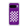 プレミアムパネル［ Racing checkered flag Purple - レーシングチェッカーフラッグ パープル ］