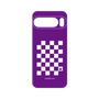 プレミアムパネル［ Racing checkered flag Purple - レーシングチェッカーフラッグ パープル ］