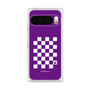 プレミアムパネル［ Racing checkered flag Purple - レーシングチェッカーフラッグ パープル ］