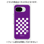プレミアムパネル［ Racing checkered flag Purple - レーシングチェッカーフラッグ パープル ］