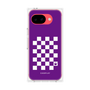 プレミアムパネル［ Racing checkered flag Purple - レーシングチェッカーフラッグ パープル ］