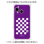 プレミアムパネル［ Racing checkered flag Purple - レーシングチェッカーフラッグ パープル ］