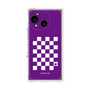 プレミアムパネル［ Racing checkered flag Purple - レーシングチェッカーフラッグ パープル ］