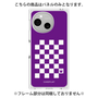 プレミアムパネル［ Racing checkered flag Purple - レーシングチェッカーフラッグ パープル ］