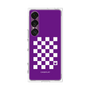 プレミアムパネル［ Racing checkered flag Purple - レーシングチェッカーフラッグ パープル ］