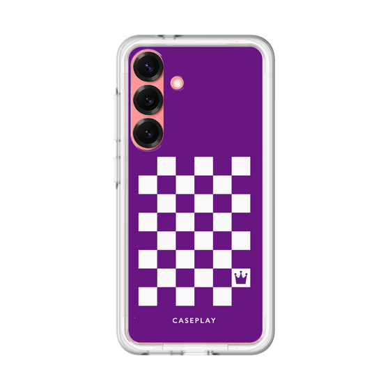 プレミアムパネル［ Racing checkered flag Purple - レーシングチェッカーフラッグ パープル ］