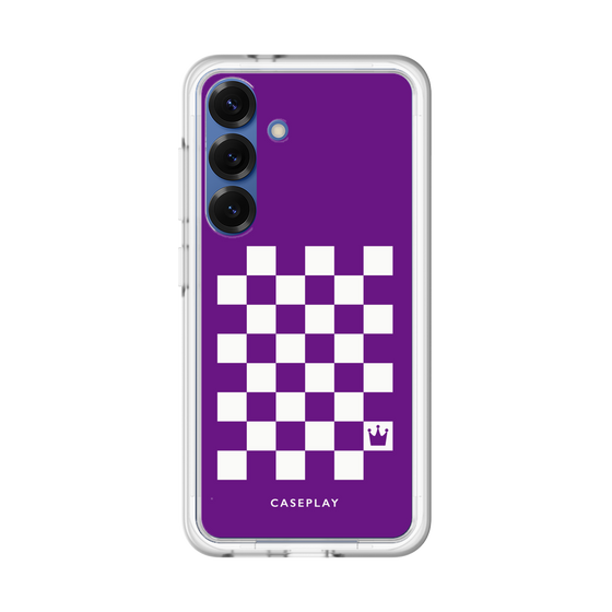 プレミアムパネル［ Racing checkered flag Purple - レーシングチェッカーフラッグ パープル ］