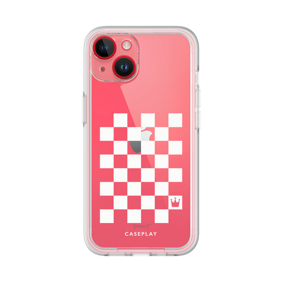 プレミアムパネル［ Racing checkered flag White - レーシングチェッカーフラッグ ホワイト ］