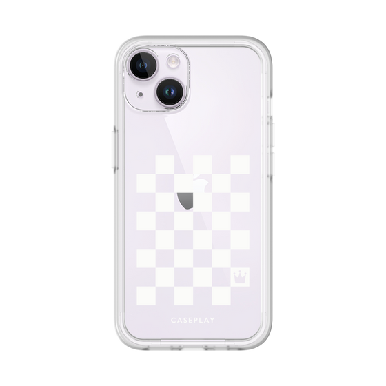 プレミアムパネル［ Racing checkered flag White - レーシングチェッカーフラッグ ホワイト ］