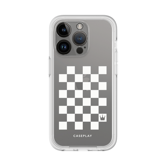 プレミアムパネル［ Racing checkered flag White - レーシングチェッカーフラッグ ホワイト ］