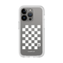 プレミアムパネル［ Racing checkered flag White - レーシングチェッカーフラッグ ホワイト ］