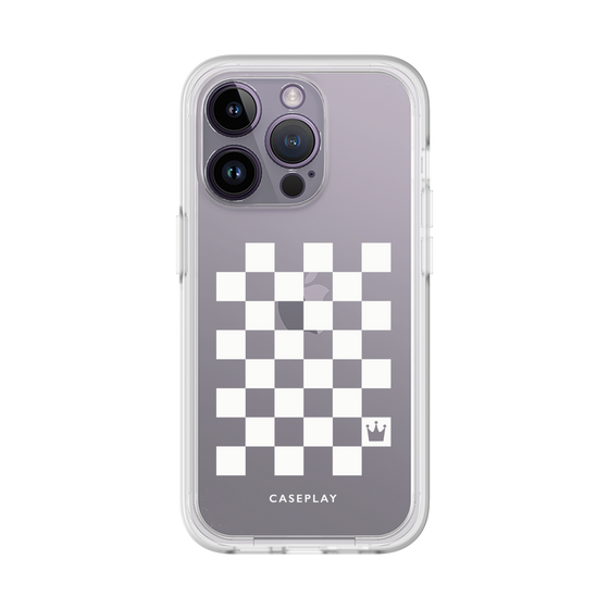 プレミアムパネル［ Racing checkered flag White - レーシングチェッカーフラッグ ホワイト ］