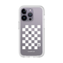 プレミアムパネル［ Racing checkered flag White - レーシングチェッカーフラッグ ホワイト ］