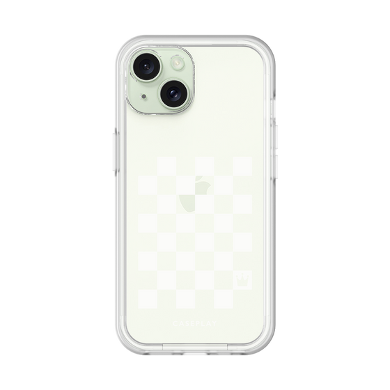 プレミアムパネル［ Racing checkered flag White - レーシングチェッカーフラッグ ホワイト ］