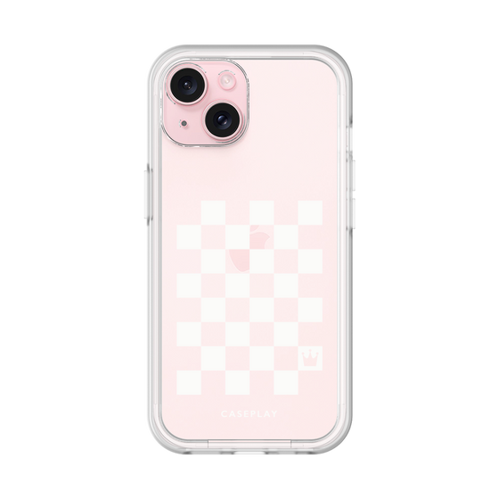 プレミアムパネル［ Racing checkered flag White - レーシングチェッカーフラッグ ホワイト ］