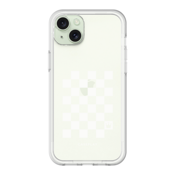 プレミアムパネル［ Racing checkered flag White - レーシングチェッカーフラッグ ホワイト ］