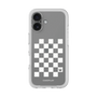 プレミアムパネル［ Racing checkered flag White - レーシングチェッカーフラッグ ホワイト ］