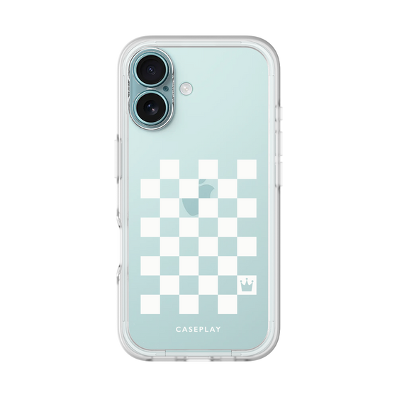 プレミアムパネル［ Racing checkered flag White - レーシングチェッカーフラッグ ホワイト ］