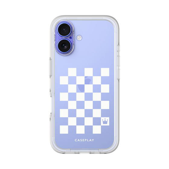 プレミアムパネル［ Racing checkered flag White - レーシングチェッカーフラッグ ホワイト ］