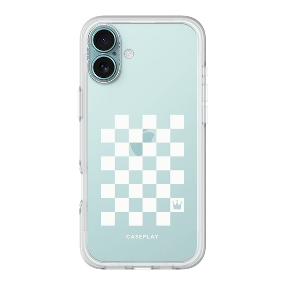 プレミアムパネル［ Racing checkered flag White - レーシングチェッカーフラッグ ホワイト ］