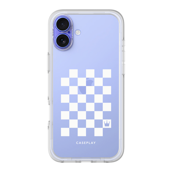 プレミアムパネル［ Racing checkered flag White - レーシングチェッカーフラッグ ホワイト ］