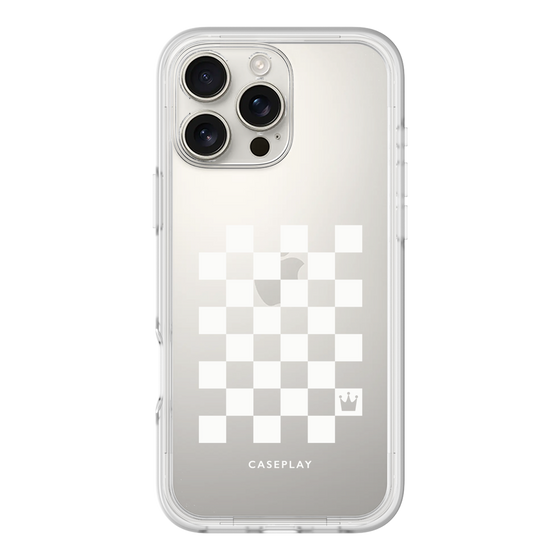 プレミアムパネル［ Racing checkered flag White - レーシングチェッカーフラッグ ホワイト ］