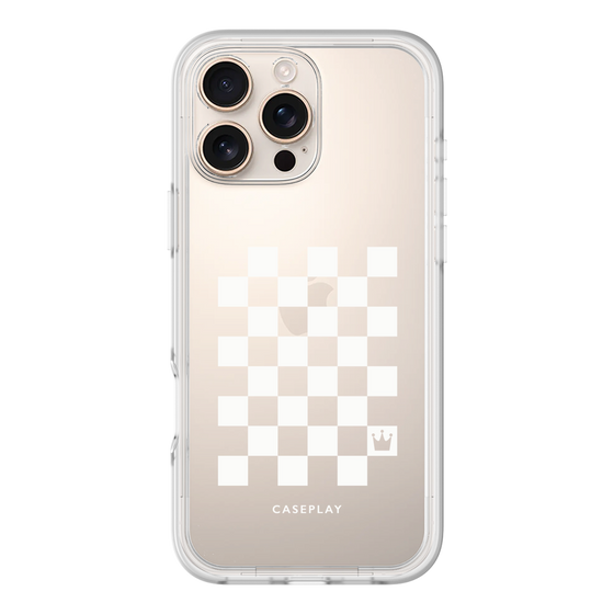 プレミアムパネル［ Racing checkered flag White - レーシングチェッカーフラッグ ホワイト ］