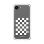 プレミアムパネル［ Racing checkered flag White - レーシングチェッカーフラッグ ホワイト ］