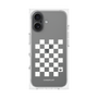 プレミアムパネル［ Racing checkered flag White - レーシングチェッカーフラッグ ホワイト ］