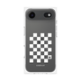 プレミアムパネル［ Racing checkered flag White - レーシングチェッカーフラッグ ホワイト ］