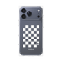 プレミアムパネル［ Racing checkered flag White - レーシングチェッカーフラッグ ホワイト ］